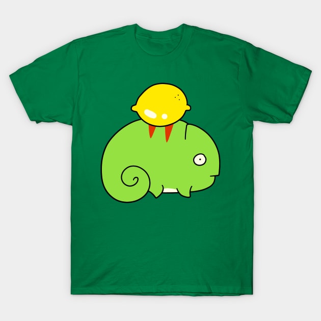 Lemon Chameleon T-Shirt by saradaboru